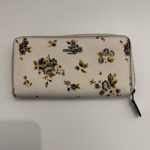 Coach Wallet with Floral Design